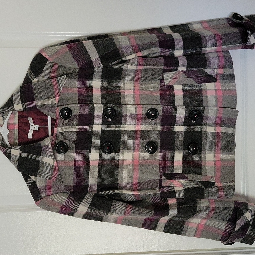 NWT CAbi Double Breasted Pea Coat Size 8